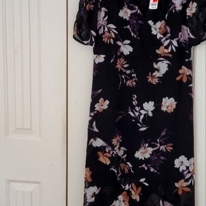 BNWT floral faux wrap dress